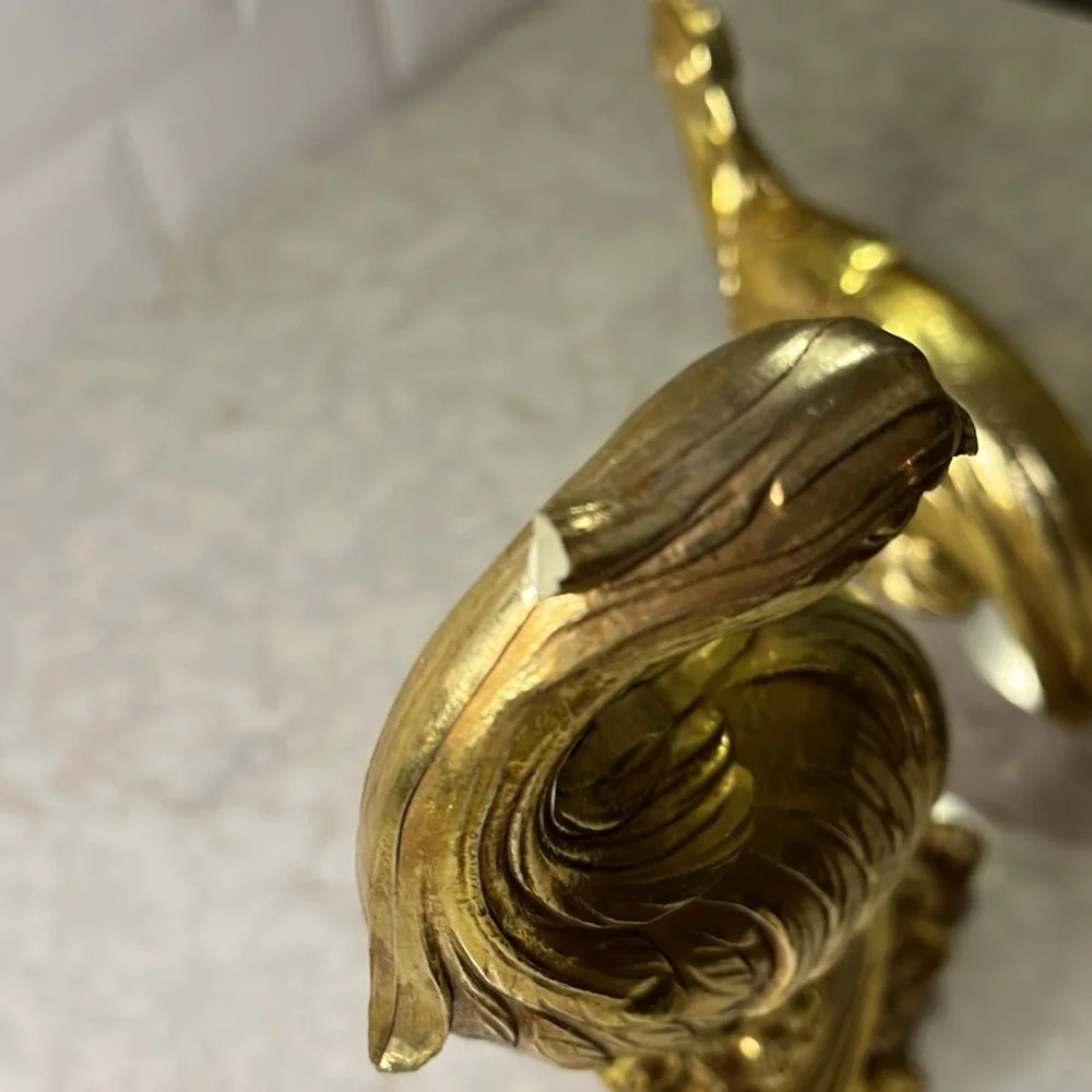Vintage Syroco Gold Pheasant Peacock Mid Century Birds, Statues, Figurines - Picture 11 of 14